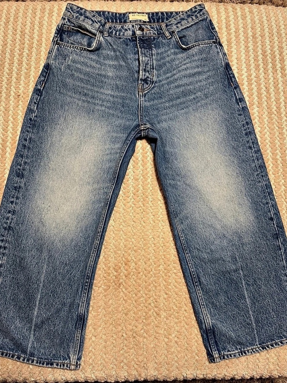 Free People We The Free Deep Trance Jeans Blue